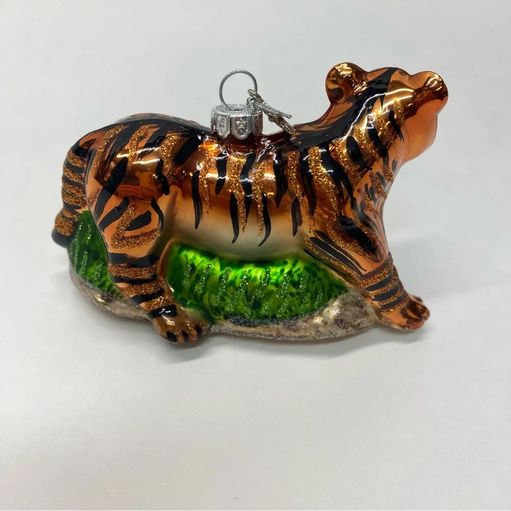 Tiger Christmas Ornament Midwest Cbk Glassworks Collection 2011 Animal Holiday